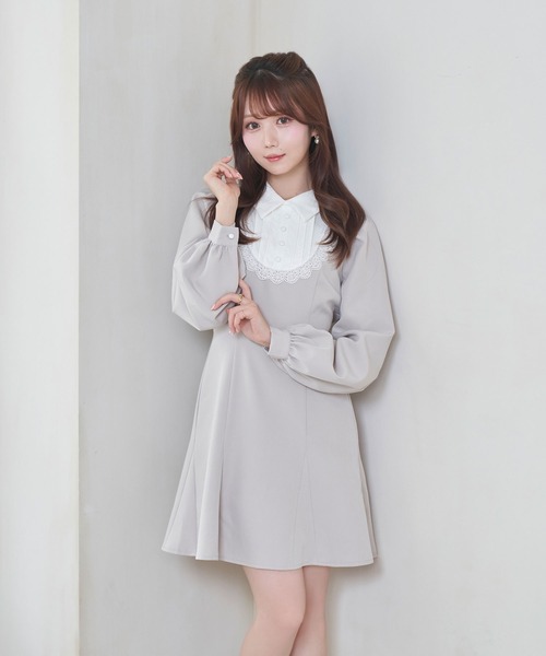 Rose Muse（ロゼミューズ）の「Maid mini onepiece（ワンピース・レディース・グレー/ネイビー・FREE）」の10枚目の写真