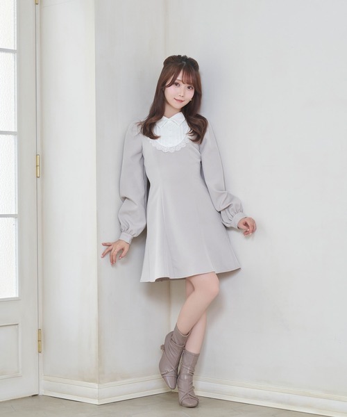 Rose Muse（ロゼミューズ）の「Maid mini onepiece（ワンピース・レディース・グレー/ネイビー・FREE）」の11枚目の写真
