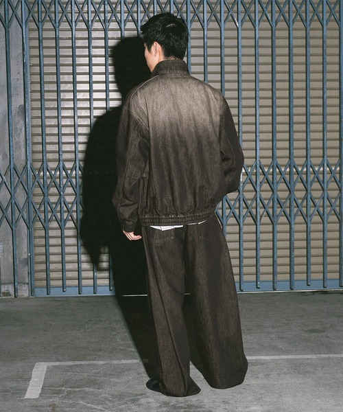niko and...（ニコアンド）の「12.5oz エクストラワイドデニム EXTRA WIDE DENIM　[niko and ...JEANS]（デニムパンツ・メンズ・チャコール/アクア/ブルー・LARGE/MEDIUM/SMALL）」の6枚目の写真