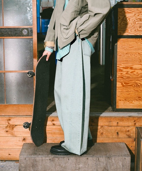 niko and（ニコアンド）の「12.5oz エクストラワイドデニム EXTRA
