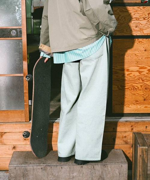 niko and（ニコアンド）の「12.5oz エクストラワイドデニム EXTRA