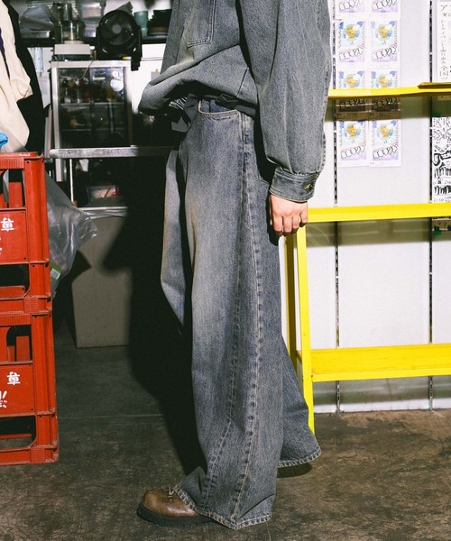 niko and（ニコアンド）の「12.5oz エクストラワイドデニム EXTRA