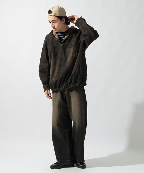 niko and...（ニコアンド）の「12.5oz エクストラワイドデニム EXTRA WIDE DENIM　[niko and ...JEANS]（デニムパンツ・メンズ・チャコール/アクア/ブルー・LARGE/MEDIUM/SMALL）」の21枚目の写真