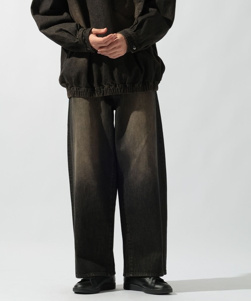 niko and（ニコアンド）の「12.5oz エクストラワイドデニム EXTRA