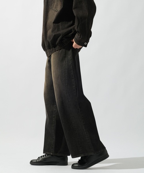 12.5oz エクストラワイドデニム EXTRA WIDE DENIM [niko and JEANS