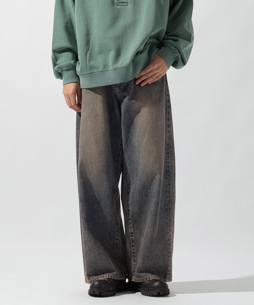 12.5oz エクストラワイドデニム EXTRA WIDE DENIM [niko and JEANS