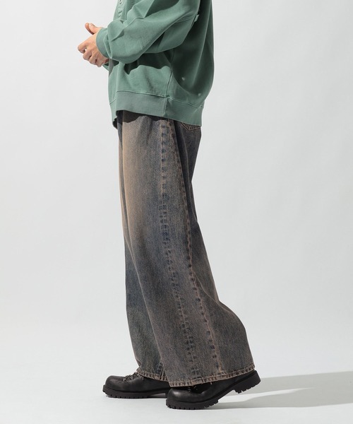 セール】12.5oz エクストラワイドデニム EXTRA WIDE DENIM [niko and 