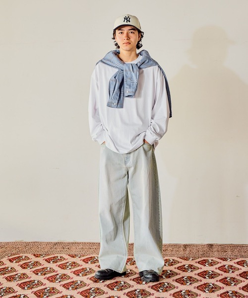 12.5oz エクストラワイドデニム EXTRA WIDE DENIM [niko and JEANS