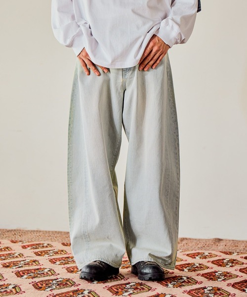 セール】12.5oz エクストラワイドデニム EXTRA WIDE DENIM [niko and 