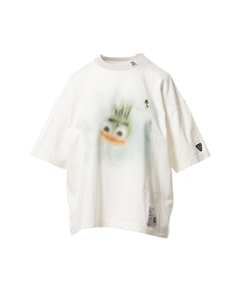 Maison MIHARA YASUHIRO(メゾンミハラヤスヒロ)の「Leon Printed Ringer T-shirt(Tシャツ/カットソー・レディース・ブラック/ブラウン/ホワイト・36/38/40)」の1枚目の写真