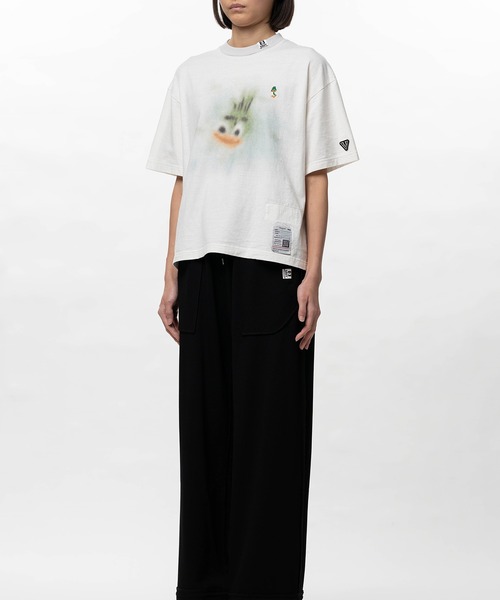Maison MIHARA YASUHIRO(メゾンミハラヤスヒロ)の「Leon Printed Ringer T-shirt(Tシャツ/カットソー・レディース・ブラック/ブラウン/ホワイト・36/38/40)」の6枚目の写真