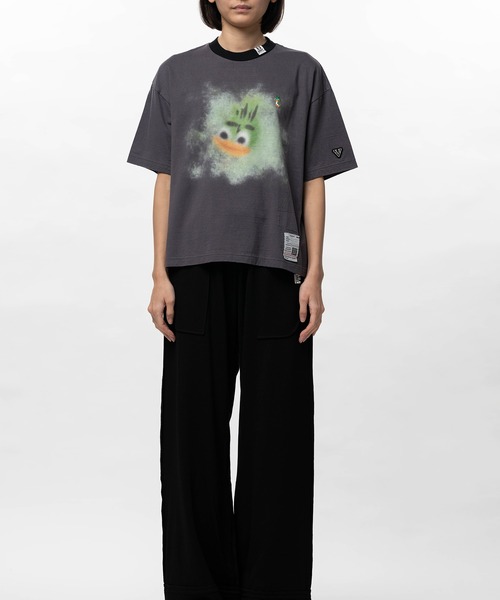 Maison MIHARA YASUHIRO(メゾンミハラヤスヒロ)の「Leon Printed Ringer T-shirt(Tシャツ/カットソー・レディース・ブラック/ブラウン/ホワイト・36/38/40)」の11枚目の写真