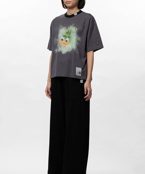 Maison MIHARA YASUHIRO(メゾンミハラヤスヒロ)の「Leon Printed Ringer T-shirt(Tシャツ/カットソー・レディース・ブラック/ブラウン/ホワイト・36/38/40)」の12枚目の写真