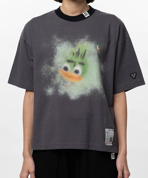 Maison MIHARA YASUHIRO(メゾンミハラヤスヒロ)の「Leon Printed Ringer T-shirt(Tシャツ/カットソー・レディース・ブラック/ブラウン/ホワイト・36/38/40)」の14枚目の写真