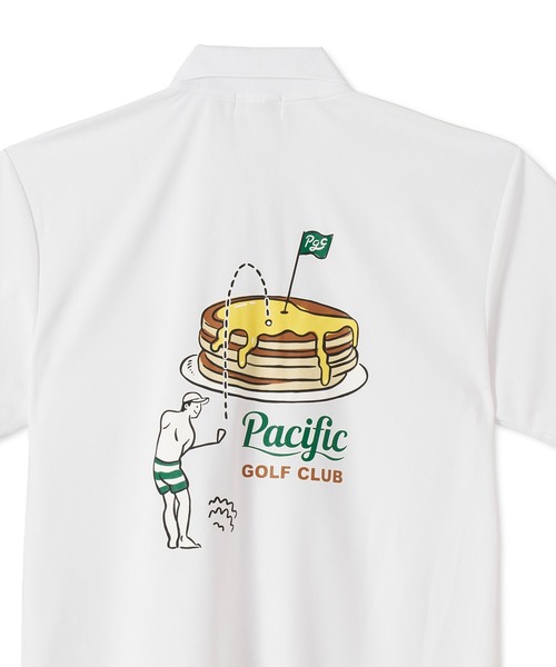Pacific GOLF CLUB(パシフィックゴルフクラブ)の「【MEN】GOLF & PANCAKE POLO SHIRT(ポロシャツ・メンズ・サンドベージュ/ブラック/オリーブ/ホワイト・S/M/L/XL)」の7枚目の写真