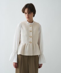 cloenc（クロエンス）の「【オケージョン】ツイードペプラムジレ（ベスト）」