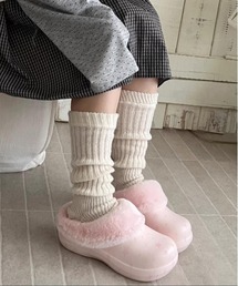 ファーサンダル」に該当するサンダル（ピンク/桃色系・厚底