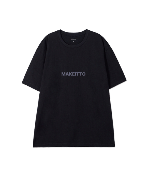 MAKEITTO（メイキット）の「[SQUARE LOGO] CREW NECK TEE_BLACK（Tシャツ/カットソー・メンズ・その他・MEDIUM/LARGE/X-LARGE/XX-LARGE）」の2枚目の写真