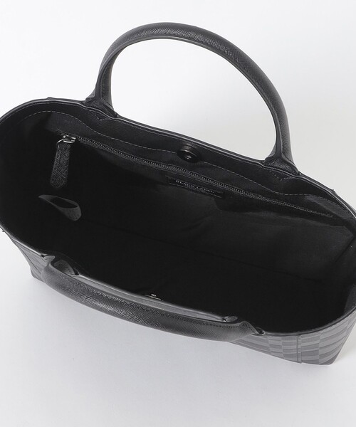 BLACK LABEL CRESTBRIDGE（ブラックレーベル・クレストブリッジ）の「エンボスチェックドライビングトート（トートバッグ・メンズ・ブラック/ベージュ系その他5・FREE）」の6枚目の写真