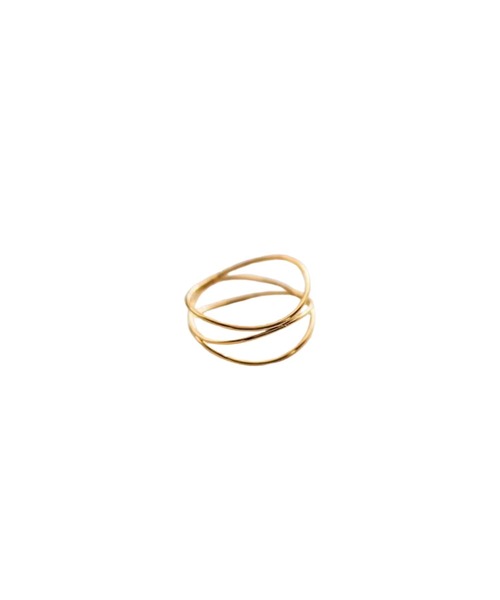 Rennet(レネット)の「【 金属アレルギー対応 】 ステンレス マルチレイヤー細リング(リング・レディース・ピンクゴールド/ゴールド・11号/20号/18号/14号/16号/9号)」の1枚目の写真