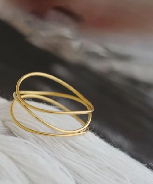 Rennet(レネット)の「【 金属アレルギー対応 】 ステンレス マルチレイヤー細リング(リング・レディース・ピンクゴールド/ゴールド・11号/20号/18号/14号/16号/9号)」の4枚目の写真