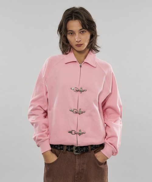 2color / 3size 】FIREMAN LINING CHECK SWEAT JACKET（ブルゾン