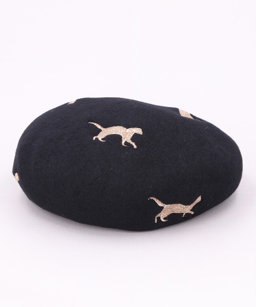 CA4LA(カシラ)の「CATS BASQUE(ハンチング/ベレー帽・レディース・ブラック/グレー/ワインレッド・ONESIZE)」の2枚目の写真