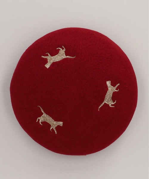 CA4LA(カシラ)の「CATS BASQUE(ハンチング/ベレー帽・レディース・ブラック/グレー/ワインレッド・ONESIZE)」の5枚目の写真