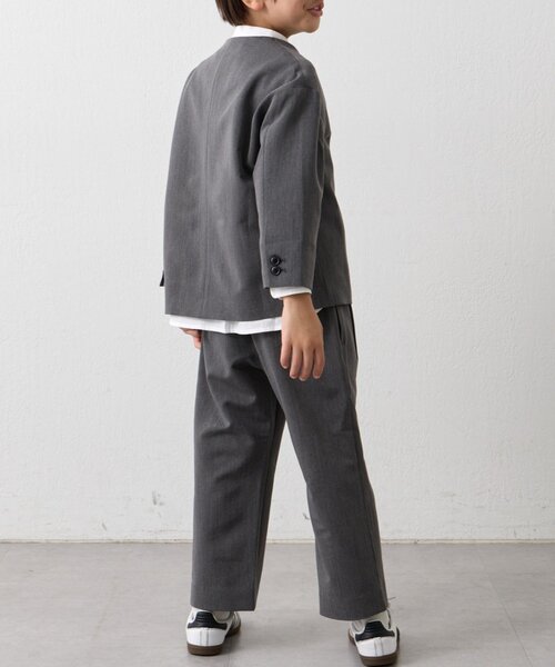 CIAOPANIC TYPY（チャオパニックティピー）の「【KIDS】【フォーマル・セレモニー】洗えるジャケットパンツセット（テーラードジャケット・キッズ・グレー・SMALL/MEDIUM）」の22枚目の写真
