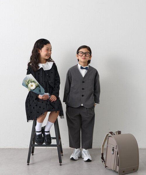 KIDS】【フォーマル・セレモニー】洗えるジャケットパンツセット