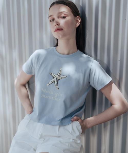 HARDCORE HAPPINESS(ハードコアハピネス)の「スターフィッシュサマーTシャツ_ソラ(Tシャツ/カットソー・レディース・その他・FREE)」の1枚目の写真