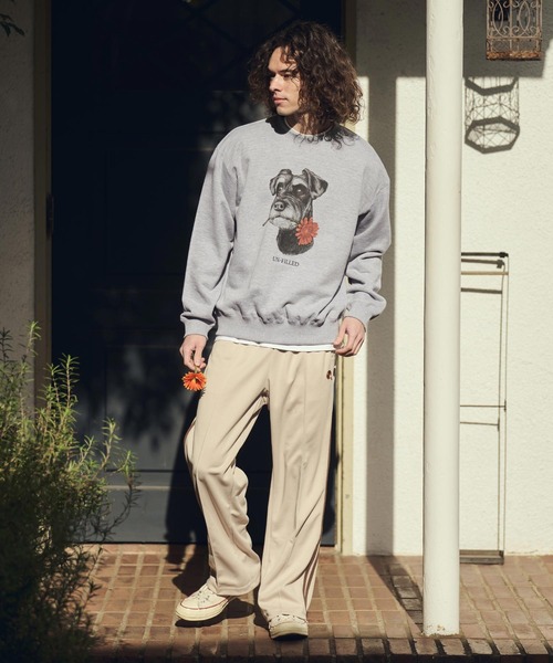 UN-FILLED(アンフィルド)の「msw1838- REAL GERBERA DOG CN SWEAT スウェット(シュナウザー)(SDUF-2602SNZ)(スウェット・メンズ・グレー/ホワイト・XL/L/M)」の8枚目の写真