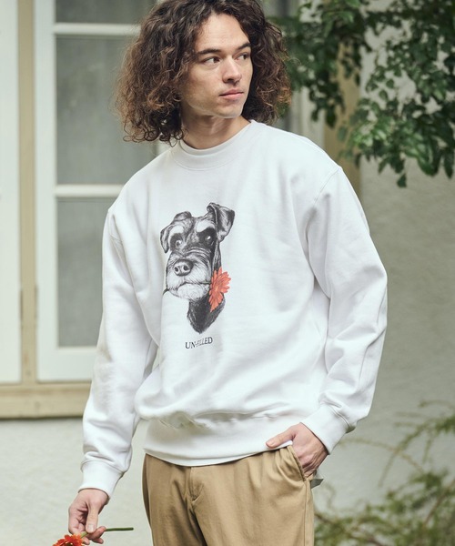 UN-FILLED(アンフィルド)の「msw1838- REAL GERBERA DOG CN SWEAT スウェット(シュナウザー)(SDUF-2602SNZ)(スウェット・メンズ・グレー/ホワイト・XL/L/M)」の13枚目の写真