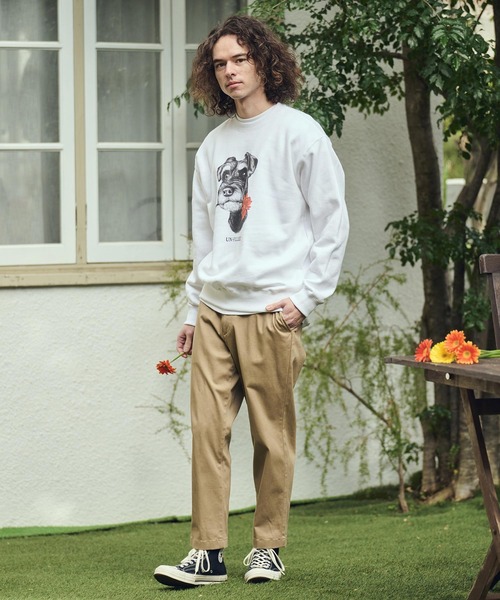 UN-FILLED(アンフィルド)の「msw1838- REAL GERBERA DOG CN SWEAT スウェット(シュナウザー)(SDUF-2602SNZ)(スウェット・メンズ・グレー/ホワイト・XL/L/M)」の14枚目の写真