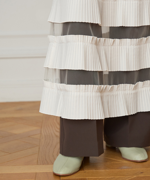 IENA LA BOUCLE（イエナラブークル）の「IENA LA BOUCLE ダンダンプリーツスカート（スカート・レディース・ホワイト・FREE）」の22枚目の写真
