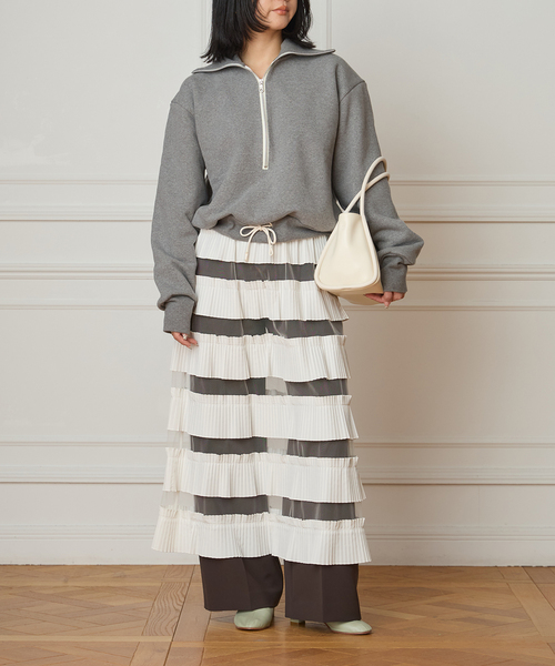 IENA LA BOUCLE（イエナラブークル）の「IENA LA BOUCLE ダンダンプリーツスカート（スカート・レディース・ホワイト・FREE）」の21枚目の写真