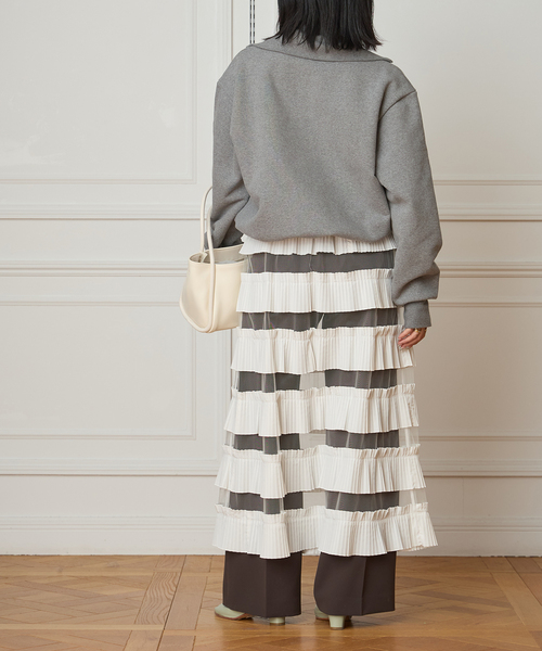 IENA LA BOUCLE（イエナラブークル）の「IENA LA BOUCLE ダンダンプリーツスカート（スカート・レディース・ホワイト・FREE）」の19枚目の写真
