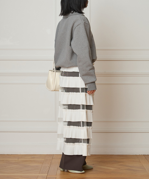 IENA LA BOUCLE（イエナラブークル）の「IENA LA BOUCLE ダンダンプリーツスカート（スカート・レディース・ホワイト・FREE）」の18枚目の写真