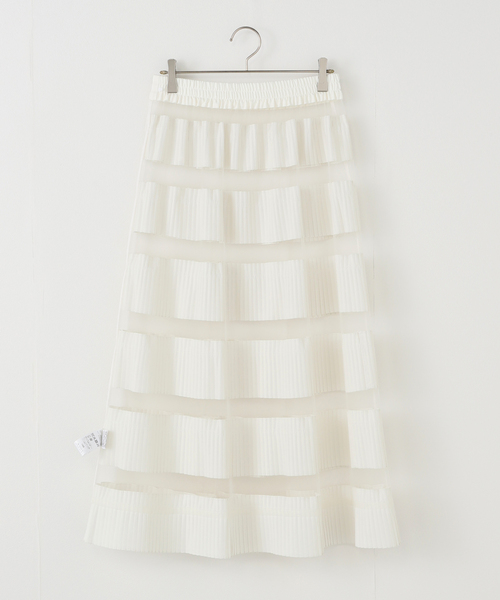 IENA LA BOUCLE（イエナラブークル）の「IENA LA BOUCLE ダンダンプリーツスカート（スカート・レディース・ホワイト・FREE）」の12枚目の写真