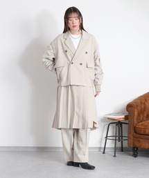 〈セットアップ対応〉2way袖切り替えミリタリーダブルジャケット