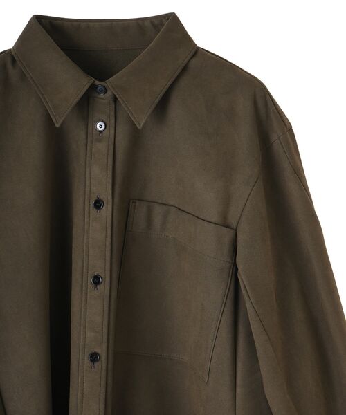 LANVIN en Bleu(ランバンオンブルー)の「フェイクスウェードフレアシャツ(シャツ/ブラウス・レディース・ベージュ/ブラウン・38)」の14枚目の写真