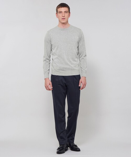 MACKINTOSH LONDON（マッキントッシュ ロンドン）の「【WEB・一部店舗限定】ハイゲージコットンクルーネックニット（ニット/セーター・メンズ・ネイビー/ブルー系その他4/グレー・XL/L/M）」の15枚目の写真