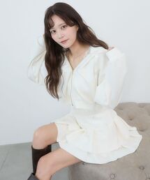 MAJESTIC LEGON | ドロストリボンラインストーンパーカー(パーカー)