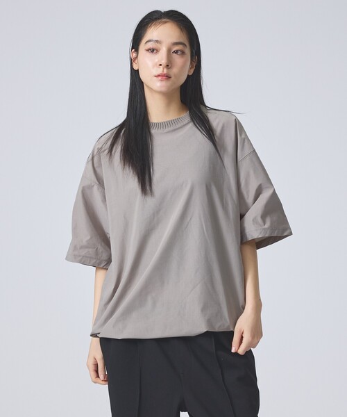 FORTUNA HOMME(フォルトゥナオム)の「【FORTUNA /フォルトゥナ】ECOTEC BaloonTee/エコテックバルーンTシャツ/ユニセックス/【WEB限定】(Tシャツ/カットソー・メンズ・ライトグレー/ブラック/グレイッシュベージュ・L/M)」の2枚目の写真