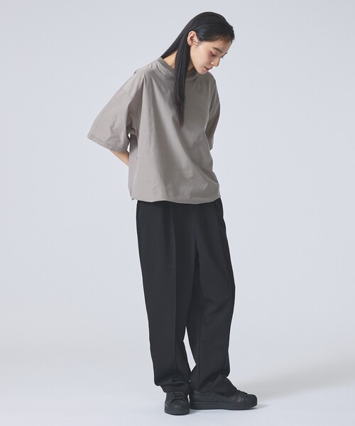 FORTUNA HOMME(フォルトゥナオム)の「【FORTUNA /フォルトゥナ】ECOTEC BaloonTee/エコテックバルーンTシャツ/ユニセックス/【WEB限定】(Tシャツ/カットソー・メンズ・ライトグレー/ブラック/グレイッシュベージュ・L/M)」の5枚目の写真