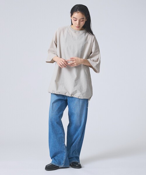 FORTUNA HOMME(フォルトゥナオム)の「【FORTUNA /フォルトゥナ】ECOTEC BaloonTee/エコテックバルーンTシャツ/ユニセックス/【WEB限定】(Tシャツ/カットソー・メンズ・ライトグレー/ブラック/グレイッシュベージュ・L/M)」の11枚目の写真