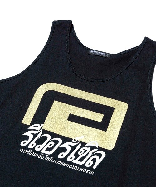 reversal.dogi.design.works(リバーサル・ドーギ・デザイン・ワークス)の「<reversal/リバーサル>THAI BIG MARK COTTON TANKTOP(タンクトップ・メンズ・ホワイト/ブラック・MEDIUM/LARGE/X-LARGE)」の12枚目の写真