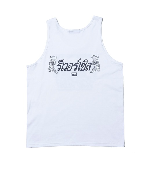 reversal.dogi.design.works(リバーサル・ドーギ・デザイン・ワークス)の「<reversal/リバーサル>THAI BIG MARK COTTON TANKTOP(タンクトップ・メンズ・ホワイト/ブラック・MEDIUM/LARGE/X-LARGE)」の14枚目の写真