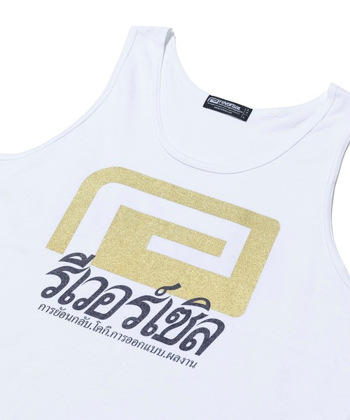reversal.dogi.design.works(リバーサル・ドーギ・デザイン・ワークス)の「<reversal/リバーサル>THAI BIG MARK COTTON TANKTOP(タンクトップ・メンズ・ホワイト/ブラック・MEDIUM/LARGE/X-LARGE)」の15枚目の写真