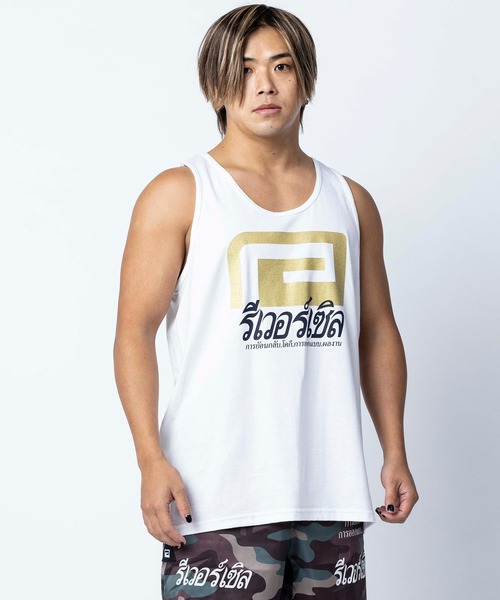 reversal.dogi.design.works(リバーサル・ドーギ・デザイン・ワークス)の「<reversal/リバーサル>THAI BIG MARK COTTON TANKTOP(タンクトップ・メンズ・ホワイト/ブラック・MEDIUM/LARGE/X-LARGE)」の18枚目の写真